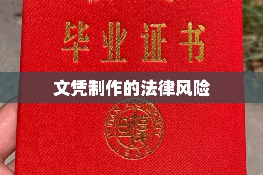 勐腊文凭制作的法律风险