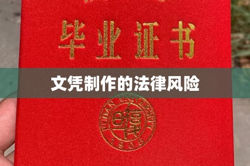 勐腊文凭制作的法律风险